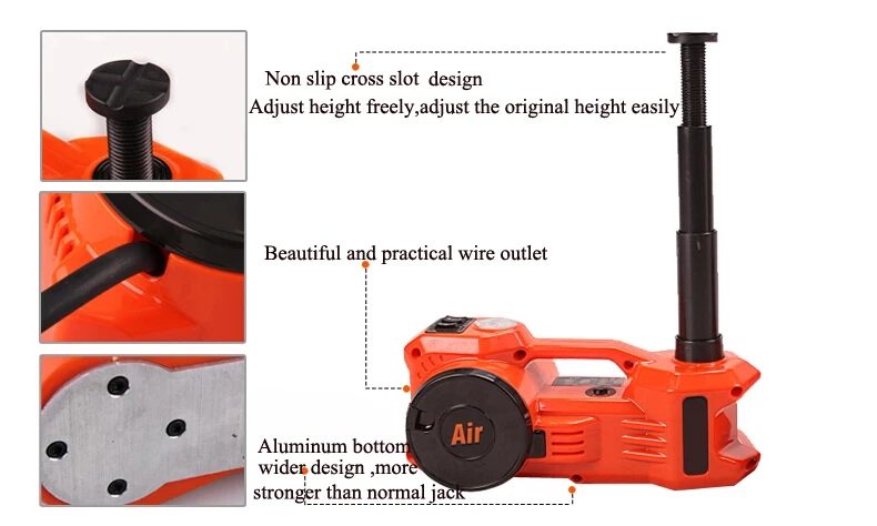 Недорогой портативный Электрический подъемный домкрат для замены шин от