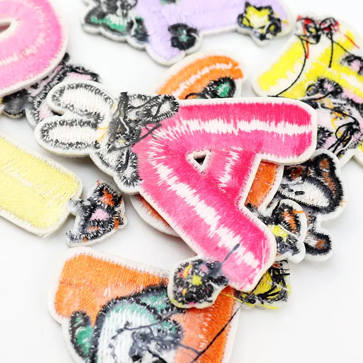 Вышивка сделай сам 26 Английских Букв патчи для одежды детский значок железный