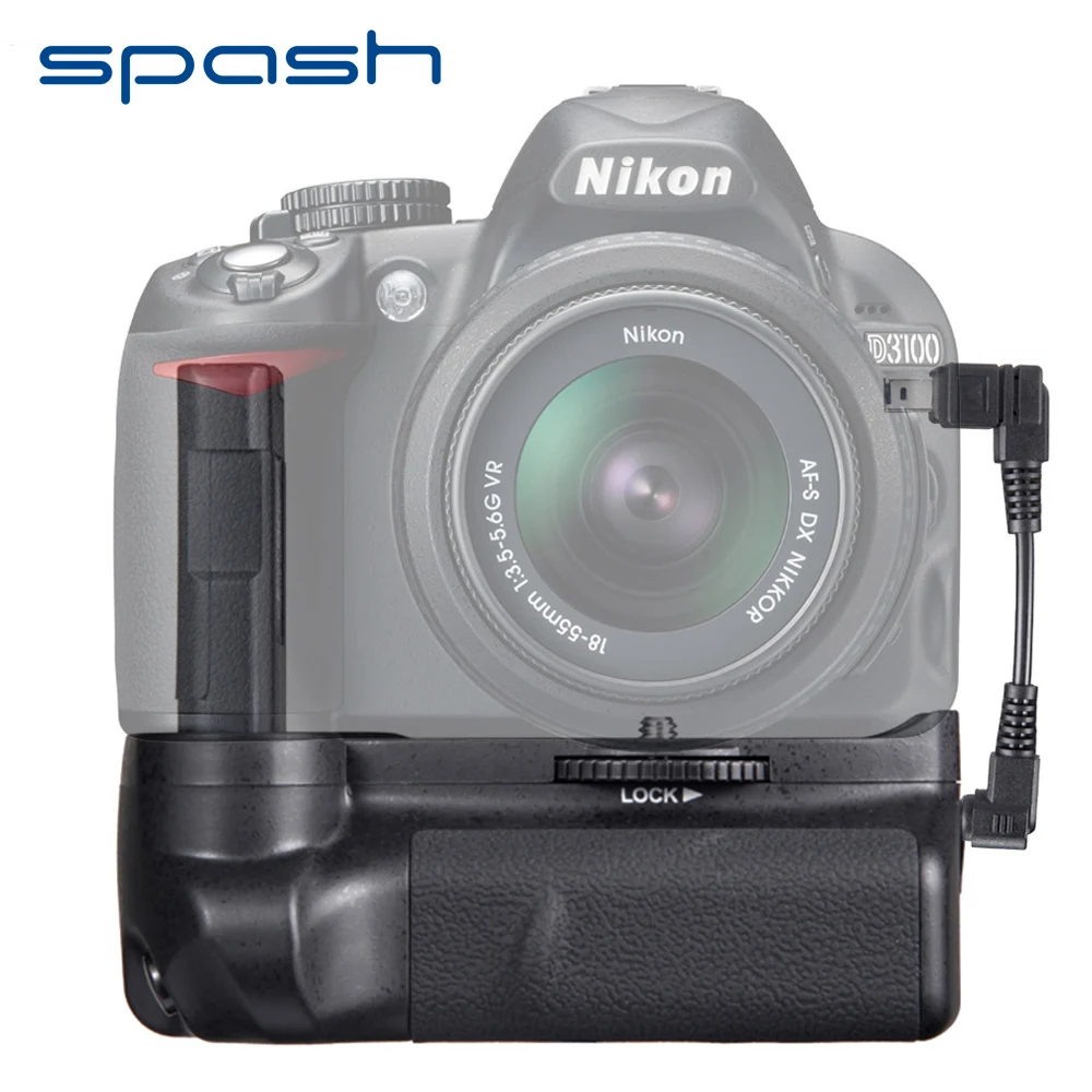 Spash Вертикальная Батарейная ручка для Nikon D3300 D3200 D3100 DSLR камеры держатель батареи работает с EN-EL14