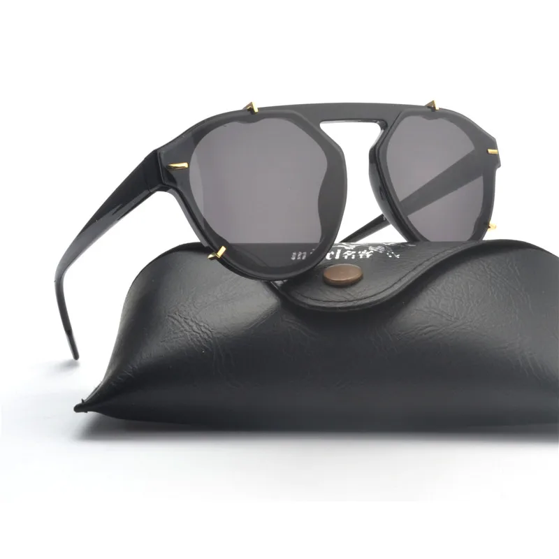 MINCL/Дизайнерские Круглые Солнцезащитные очки для женщин и мужчин Винтажные с