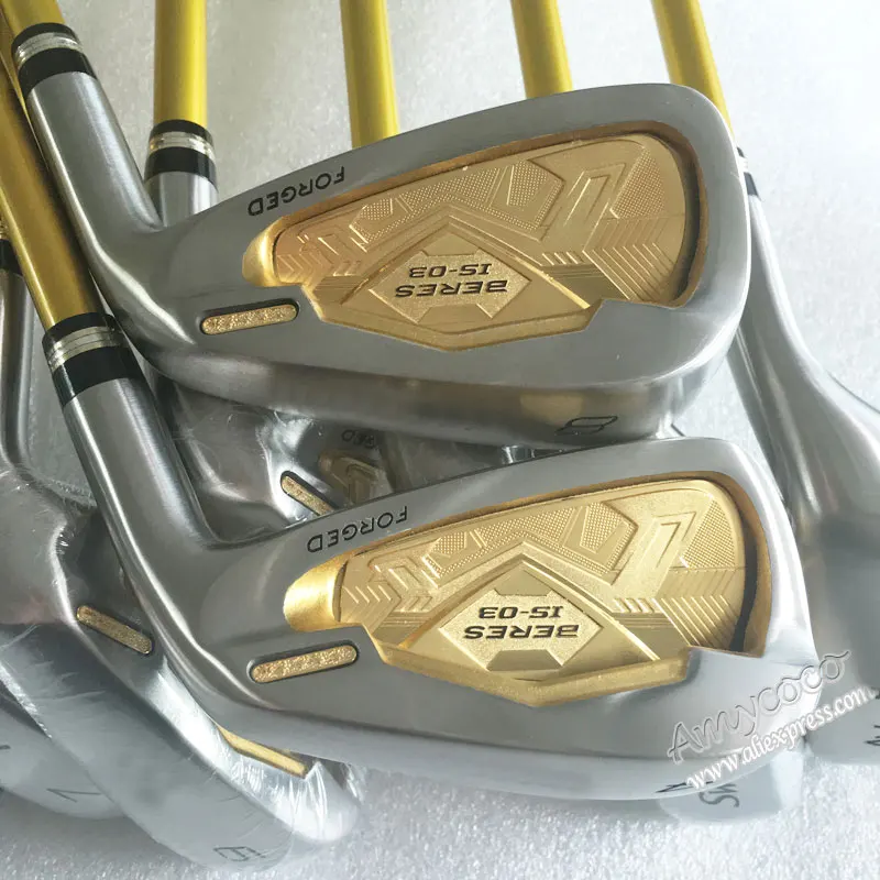 Новые клюшки для гольфа HONMA S-03 4 звезды утюги для гольфа 4-11.Aw.Sw IS-03 набор утюгов графитовый Вал Клюшки для гольфа головные уборы Cooyute