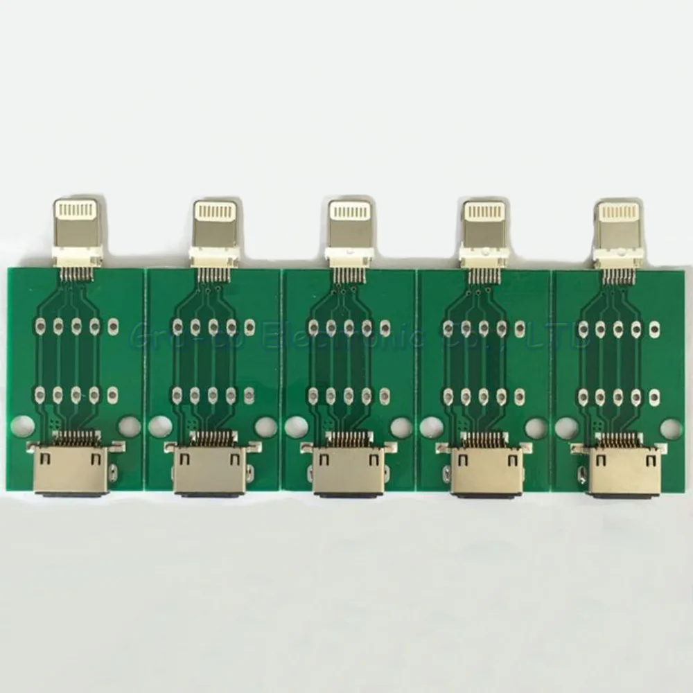 5 шт. 8 контактная тестовая плата с разъемом Lightning для iPone5 iPad4 и т. Д. адаптера USB|board