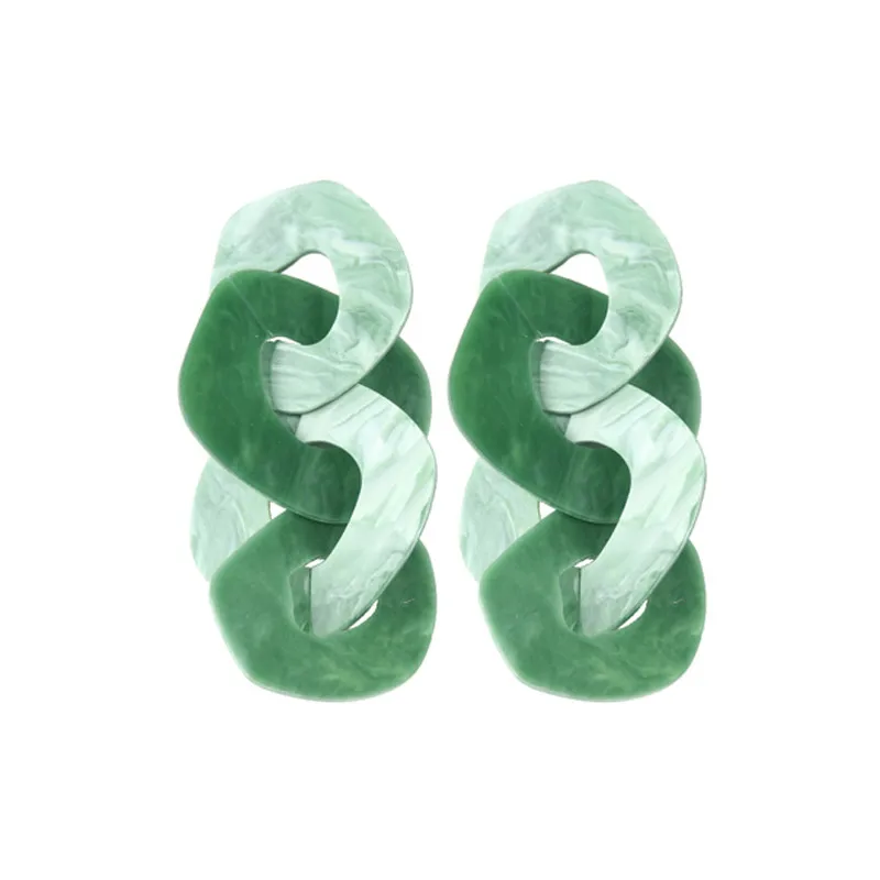 green 26 Girlgo Горячие Za Зеленые Бусины Висячие серьги для женщин модные ювелирные изделия этнический бисер эффектные пальчиковые Серьги Висячие Brincos Ювелирные Изделия - Окраска металла: green 26