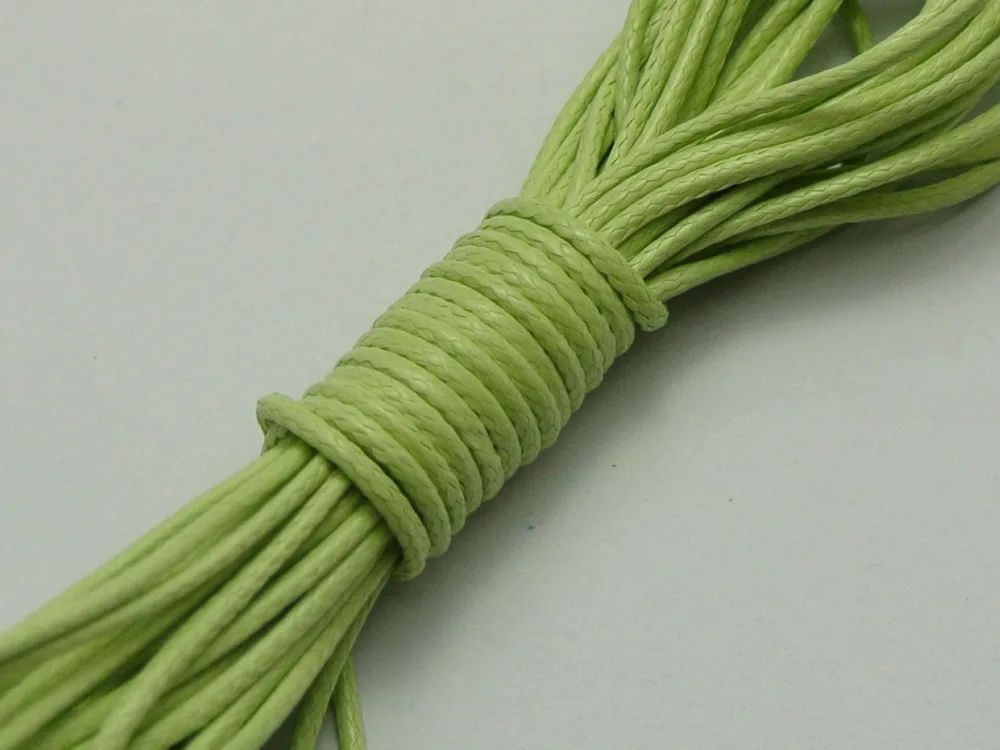 100 ярдов светильник зеленый корейский вощеный шнур нить 1 мм для браслета