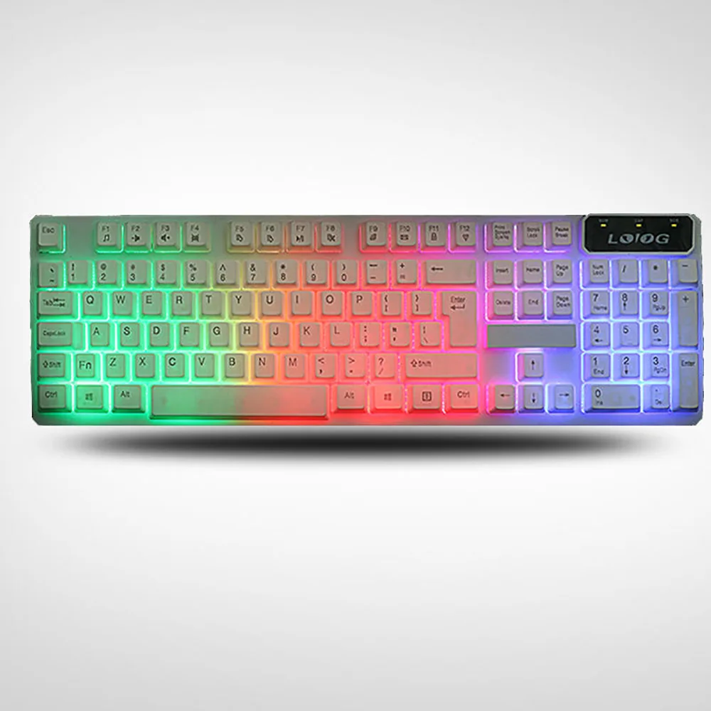 Teclado Gamer USB подсветкой Планшеты Gaming Keyboard Key Новый Водонепроницаемый Проводная