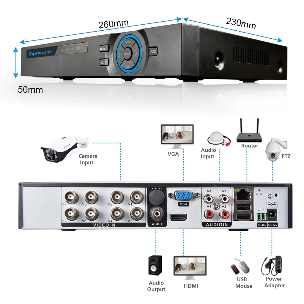 Супер 3MP HD 4 шт. видеонаблюдение 2048X1536 Металл Безопасность Камера H.264 DVR Kit 8CH 4MP AHD CCTV