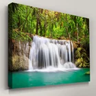 Напечатанная картина HD 1 шт. водопад природный пейзаж в рамке домашний декор для Гостиная Wall Art модульная Картина на холсте