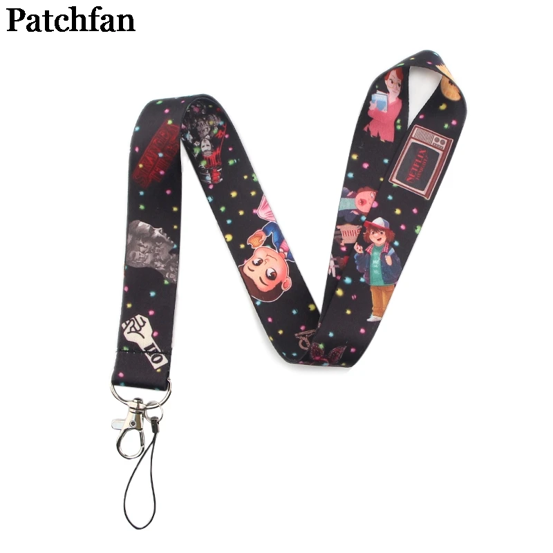 Patchfan странные вещи винтажное искусство крутые мужские lanyards ключи в мобильном телефоне ремни Ожерелье держатели карт тесьма A2256