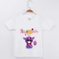 2019 unicorn clothes for girls birthday t shirt for kid cartoon painting 100 cotton children boy costumes baby girl tops tees