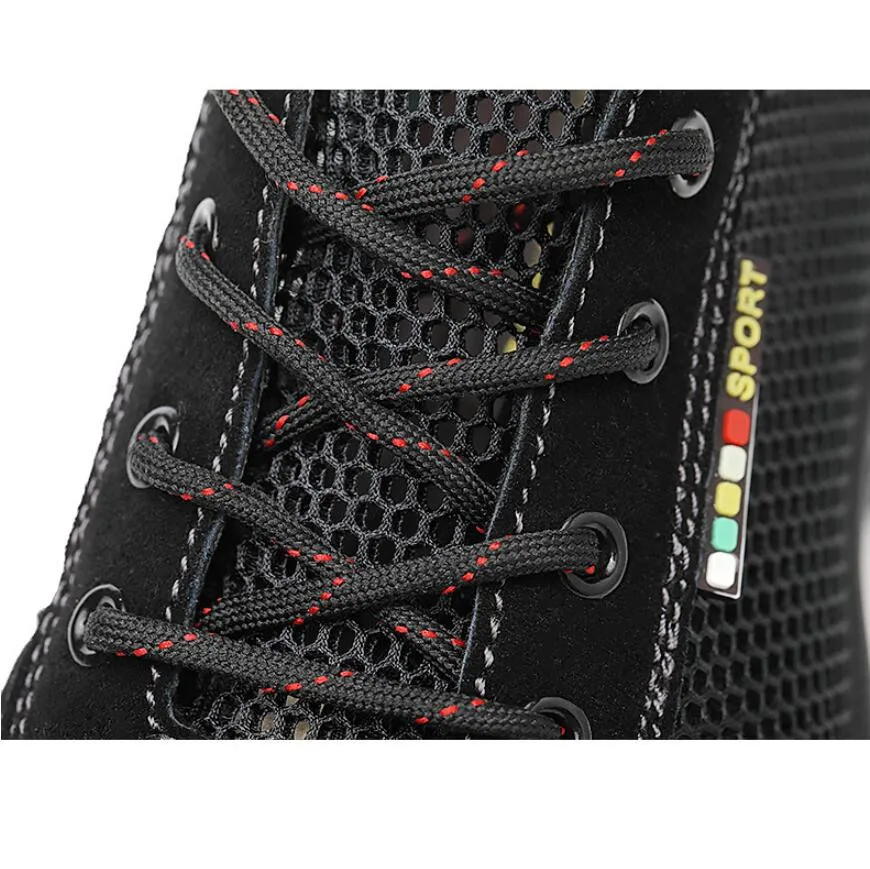 CHAISHOU/мужские летние ботинки на шнуровке дышащие с большой сеткой защитой от