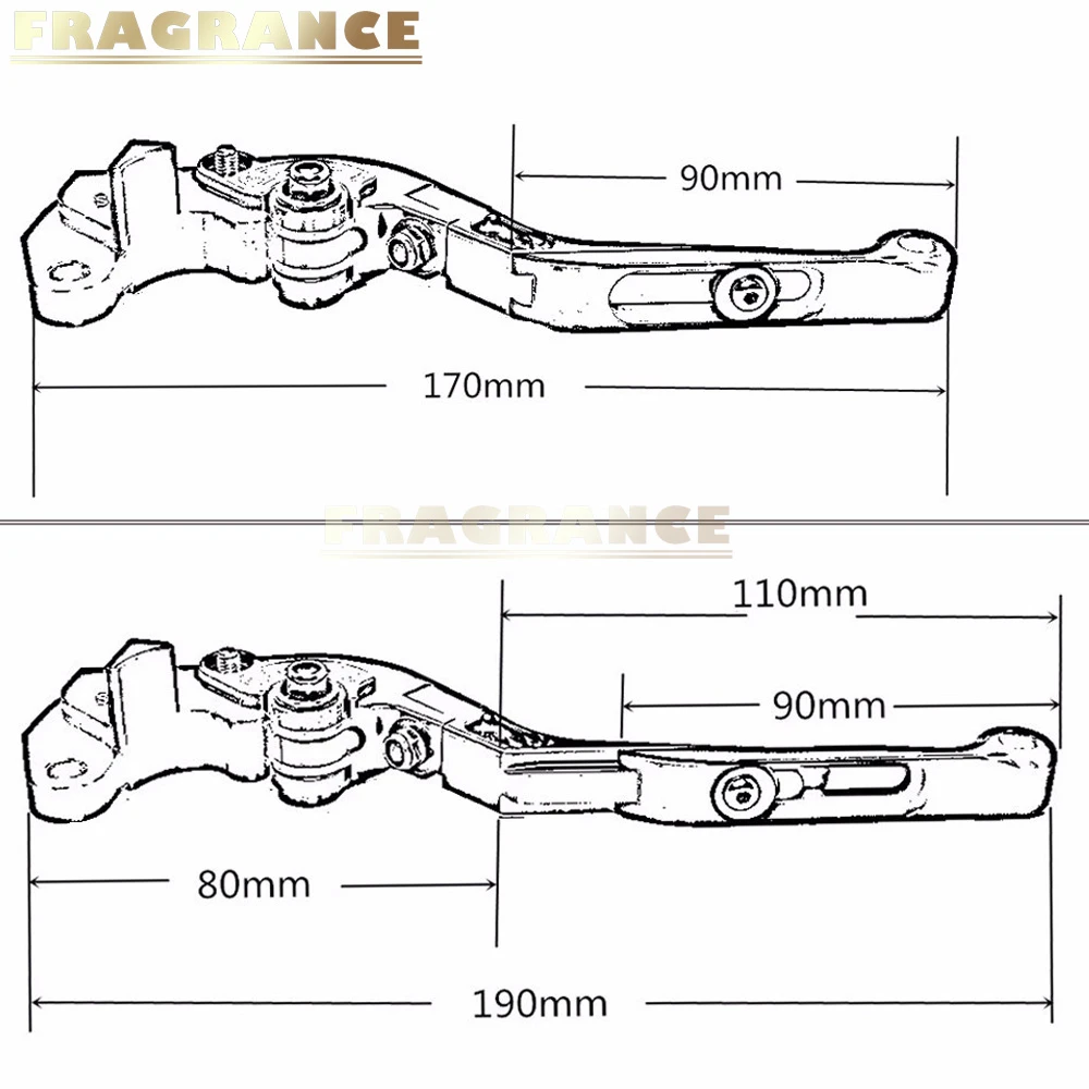 Регулируемые складные выдвижные рычаги тормозной муфты для Suzuki HAYABUSA GSXR1300 GSX1300R