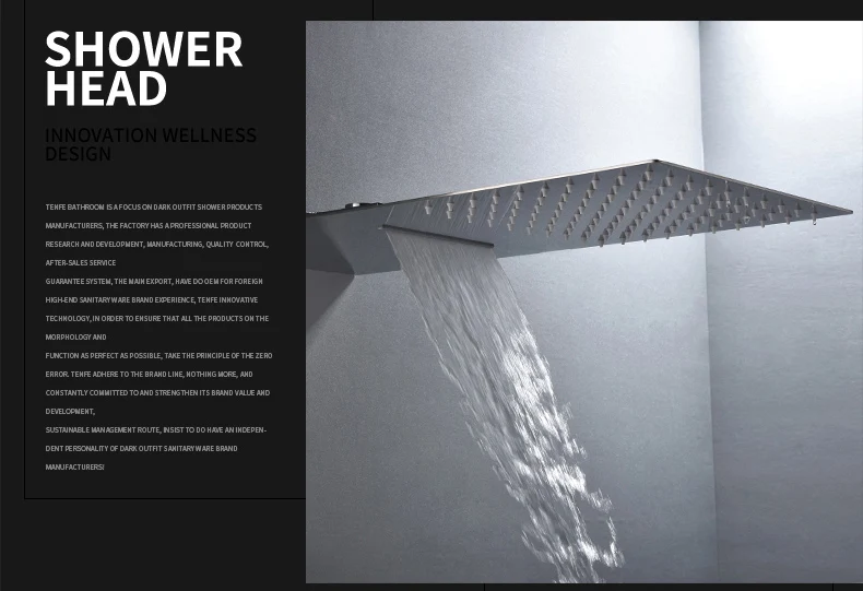 HPB 250x550 см 4 функции настенный водопад Дождь душ набор с handshower холодной и горячей воды смеситель с струей тела HP8012A