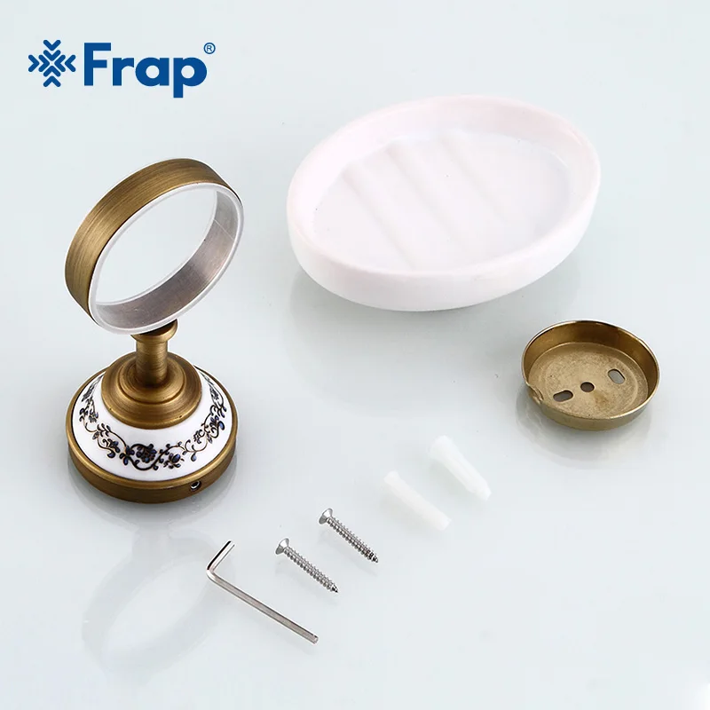 FRAP-держатель для мыла Y18034 античный держатель из чистой меди и керамики резная
