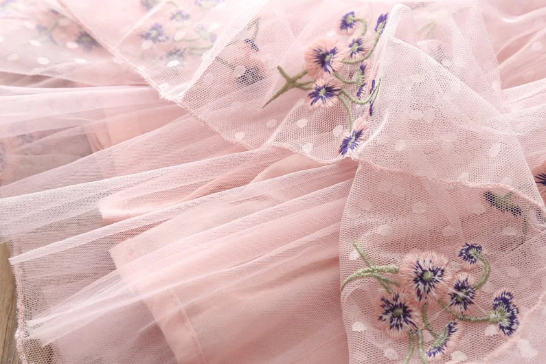 Baby Girls Clothes Children Short Sleeve Lace Flower dress causal Infant ball gown princess tutu dresses Party Beach School Wear | Детская