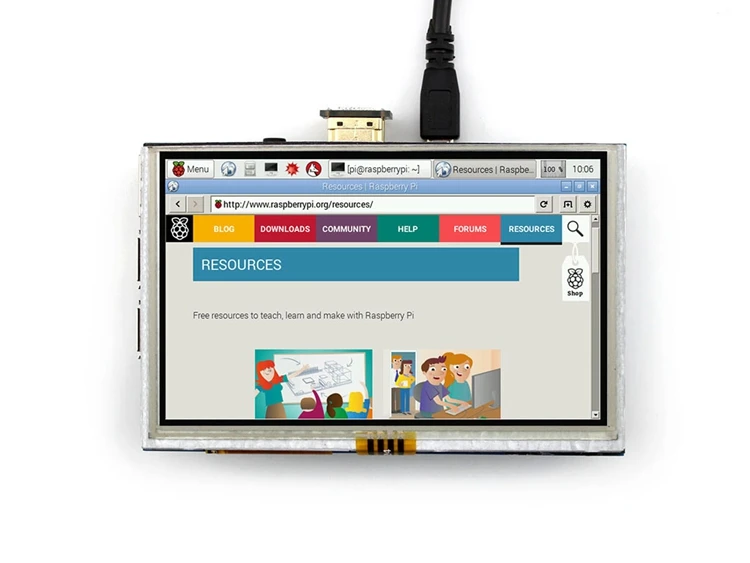 5 дюймов TFT LCD HDMI Сенсорный экран Дисплей 800*480 для Banana Pi/Raspberry Pi 3 | Компьютеры и офис