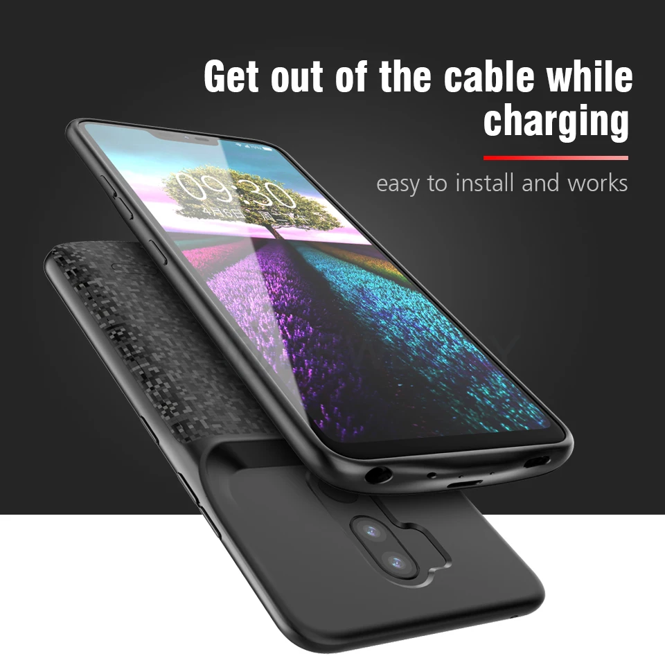 Новое поступление Подарочный чехол для батареи для LG G7 тонкий Q G7 plus G8 ThinQ чехол для зарядного устройства для LG G7 G8 ThinQ черный