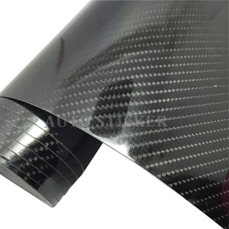 Виниловая 5d пленка 20 дюймов в ширину ультраглянцевая 5D из углеродного волокна 3D/4D