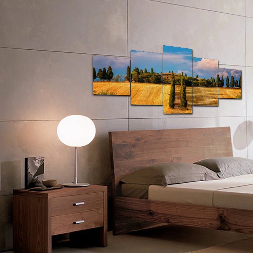 5 Panel Poster Canvas Oil Painting Wall Artwork Picture Printed for Living Room Bathroom Home Decoration Wedding Decor No Frame | Дом и сад