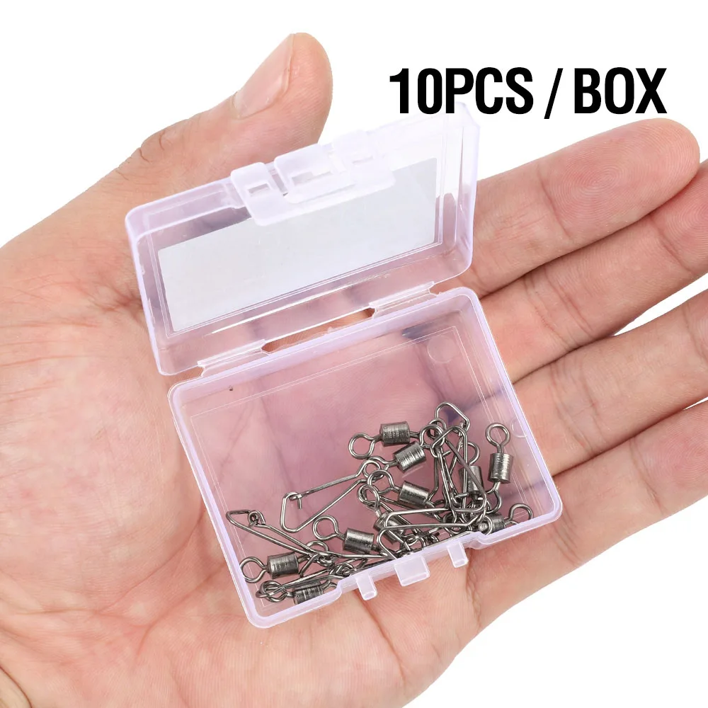 10pcs DONQL10/20/50 шт./лот прокатки высокоуглеродистой стали рыболовные соединительные шарниры кирпечей из глины с крючок оснастки рыболовный крючок контактный разъем - Цвет: 10pcs