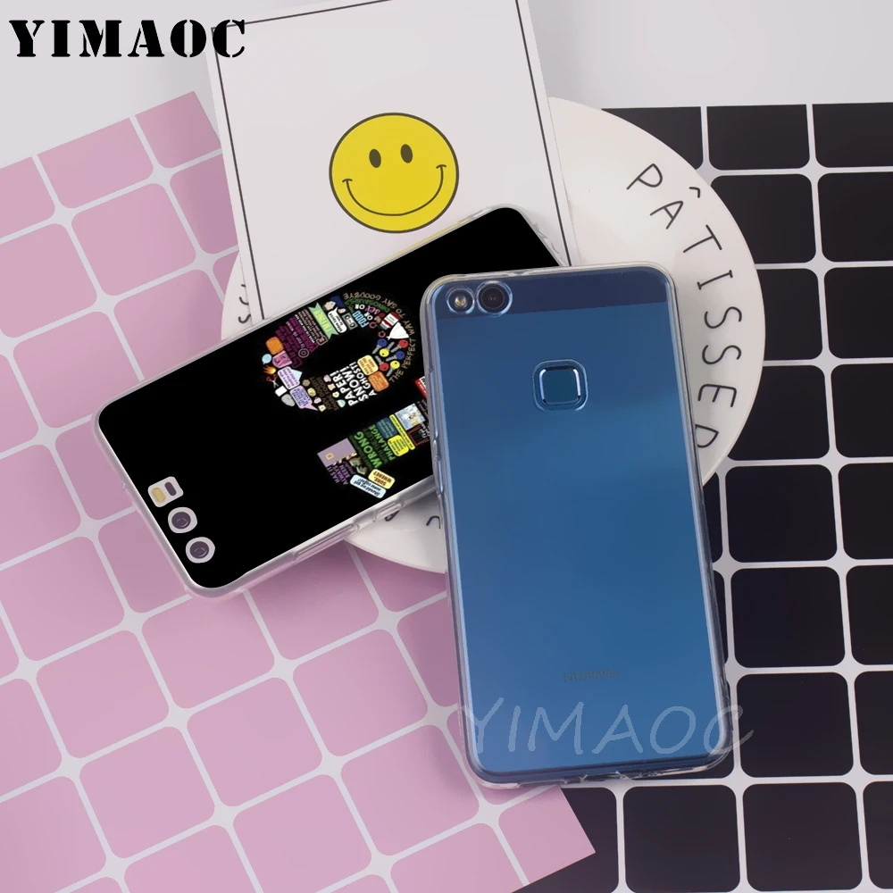 Мягкий чехол YIMAOC Friends tv для Huawei P8 P9 P10 P20 P30 Lite Pro P smart 2019 |
