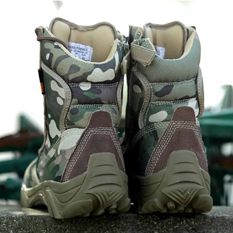 Весна/осень армии Для мужчин Открытый Desert Combat тактика ботинки до середины икры