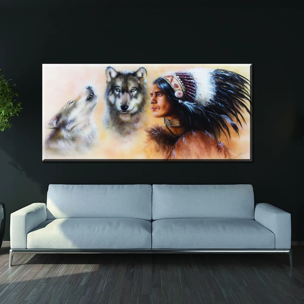 Абстрактная живопись Африка слон Животные волк алмазов картина Африканская