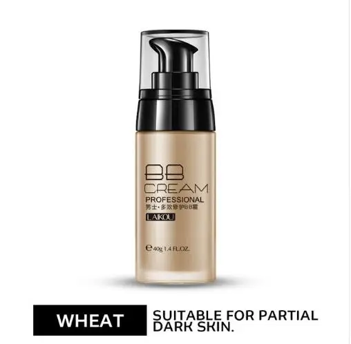 WHEAT COLOR LAIKOU для мужчин BB крем для лица крем натуральное отбеливание Уход за кожей для мужчин эффективный уход солнцезащитный крем основа для лица макияж цвет кожи - Цвет: WHEAT COLOR