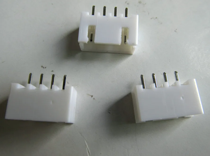 100 шт. новый белый 4 контактный XH2.54 штекер прямой разъем клеммы шаг 2 54 мм 4P