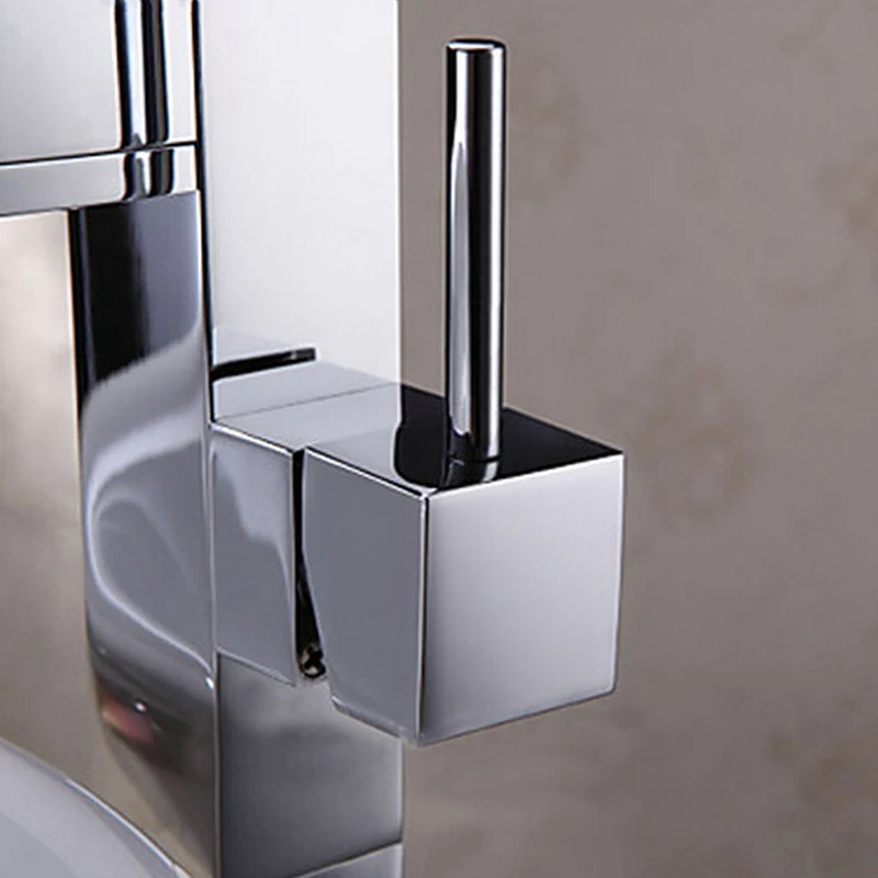 Новый современный высокий кран для раковины ванной комнаты хромированный с