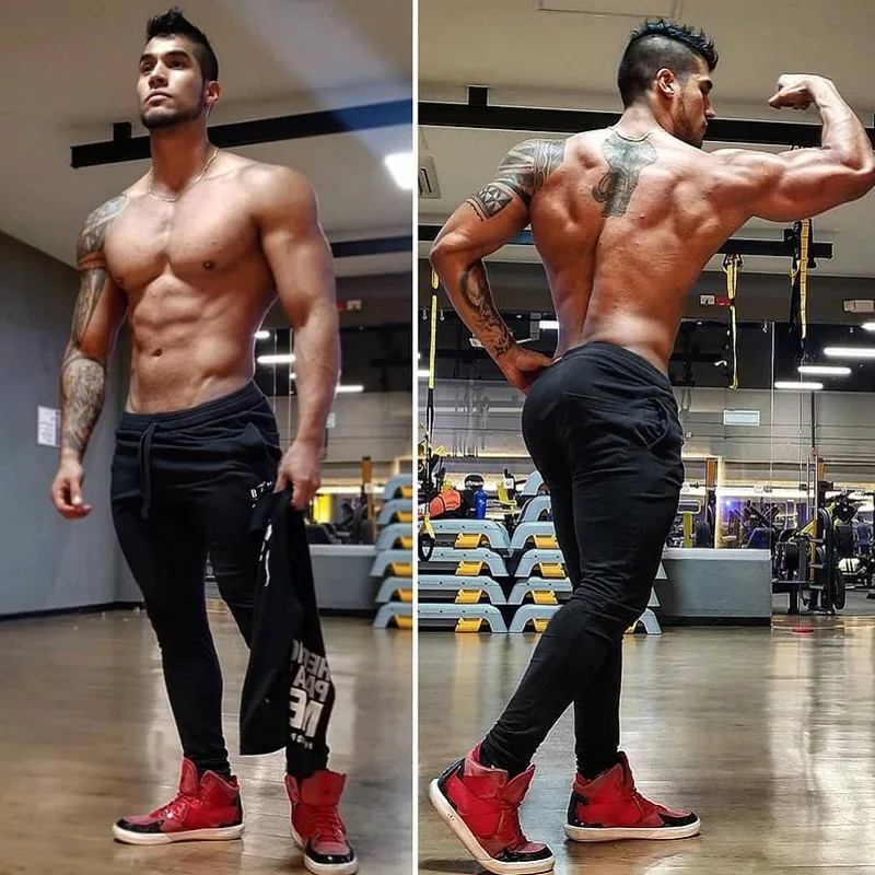 

Men's Pants Sports Jogging Trousers Gym Fitness Sportswear Man Tapered Running Pants Gray Men Training Pants Joggers Sweatpants