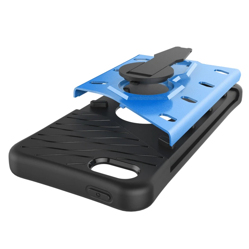 Для Коке iPhone 5s Case Силиконовые ТПУ + PC Hard обложка Мягкая Резина Поворотный Стенд