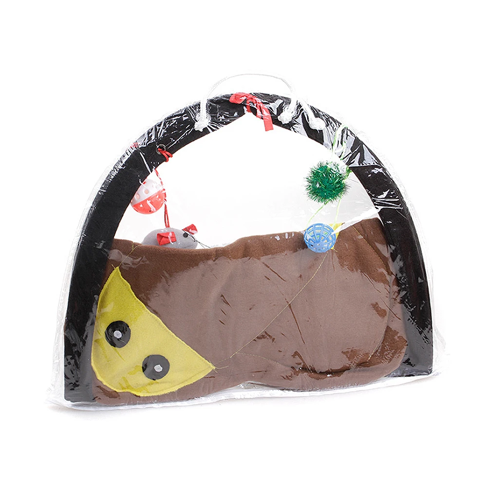 Домик для кошек с шариком, кровать для питомца, кошка, Игровая палатка, игрушки для подвижной активности, игровая кровать, игрушки для кошек, коврик для кровати, одеяло для дома, мебель для домашних животных