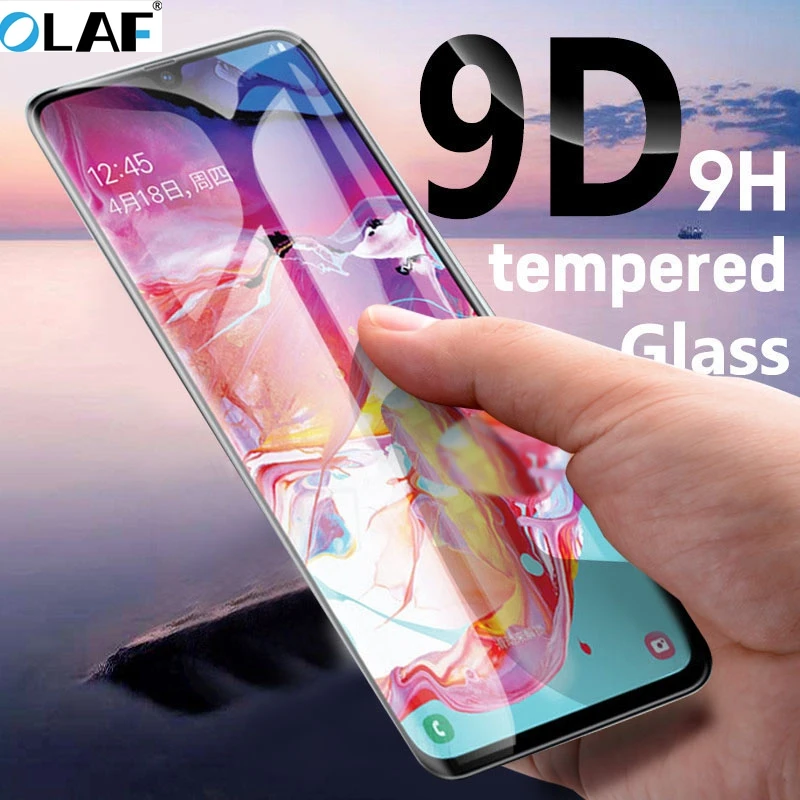 Олаф 9D полное покрытие закаленное стекло для iPhone 7 8 XR X Xs Max 6 Plus Защита экрана iPhone7