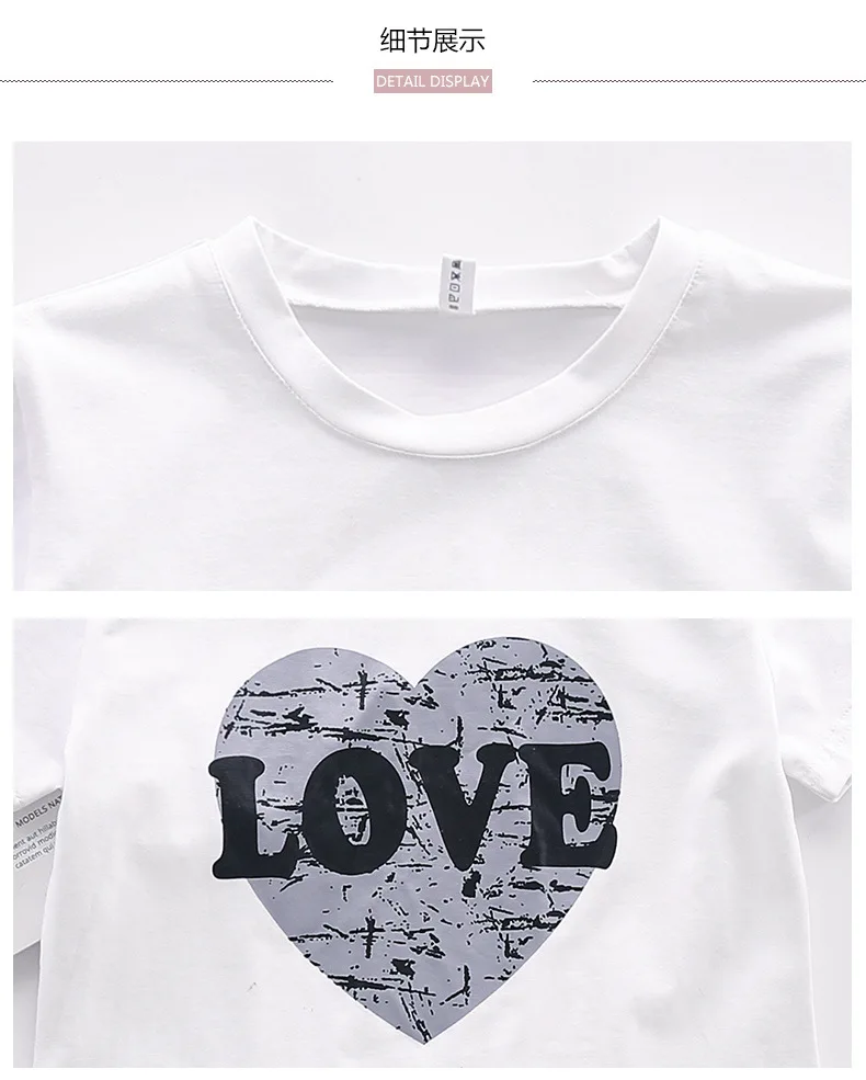

toddler girl clothes summer kids clothes heart print tshirts+skirts 2pcs children clothes feather Teenager 11 10 roupa infantil