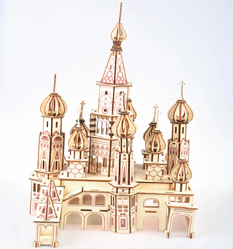 Деревянные пазлы сделай сам деревянные 3D в русском стиле для детей и взрослых