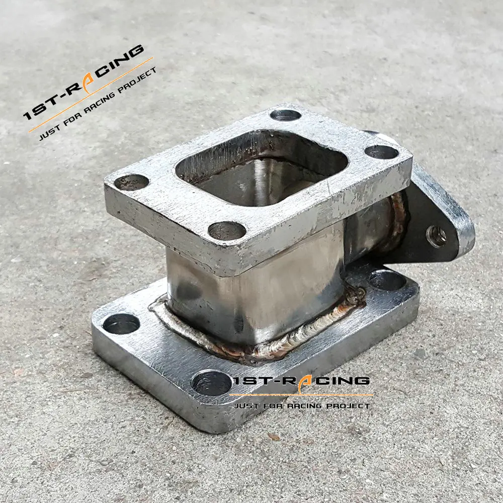 T3 to T4 Turbo Manifold Conversion Adapter with 38mm Wastegate Flange SS304 |