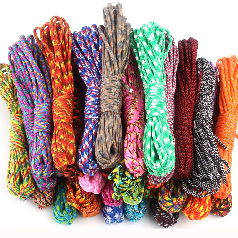 Оптовая продажа 25 футов 7 нитей Паракорд 550 IB веревка Эскалада военный Тип палатка