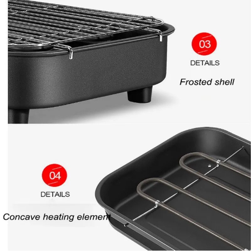 Новинка 2014 года! 220 В электрический гриль для ресторана барбекю портативное