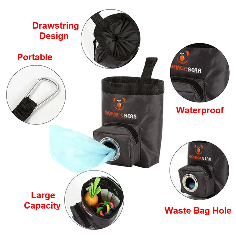 Переносная поясная сумка для дрессировки домашних животных собак прогулочная