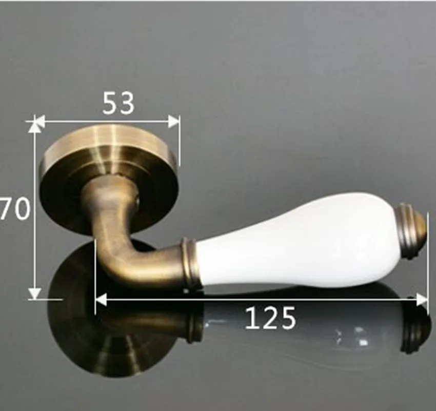 Винтажные настенные деревянные дверные ручки белые бронзовые керамические