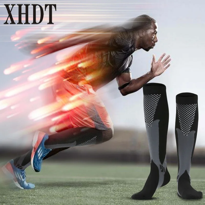 

Men/women Knee-long Compression breathable perspiration Coolmax professional marathon durable muscle running outdoor sport socks