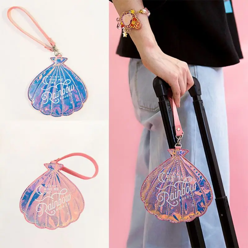 Голограмма в форме ракушки багажная бирка Дорожный чемодан сумка ID бирки Адрес