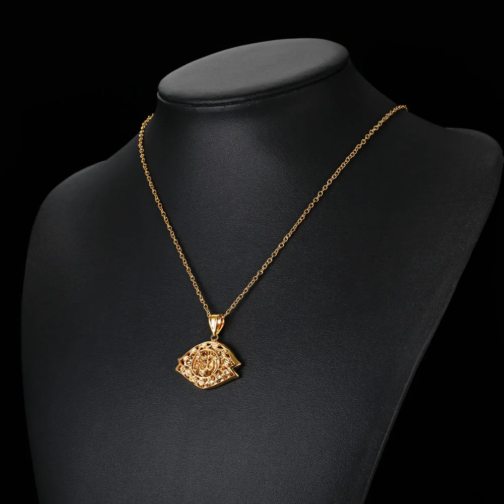 Новый мусульманский ювелирные изделия Аллах кулон Ислам Коран Ожерелья для