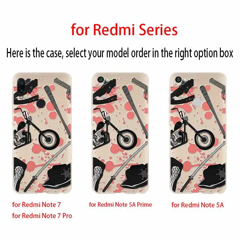 Модный мягкий чехол из ТПУ Ходячие мертвецы для Xiaomi Redmi Note 10 9 8 7 6 5 Pro Max 10S 9S 9T 8T note10