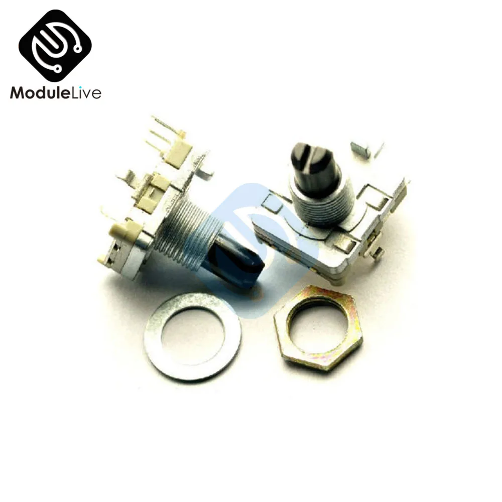 2 шт. поворотный кодировщик EC16 аудио кодирование ручка длинная 15 мм|Детали и