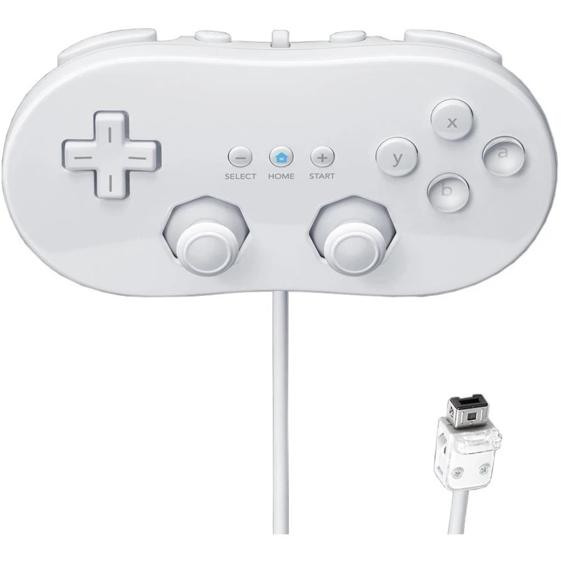 Для wii классический двойной аналоговый проводной контроллер игровой для nintendo wii Пульт дистанционного управления Геймпад контроллер игровые аксессуары