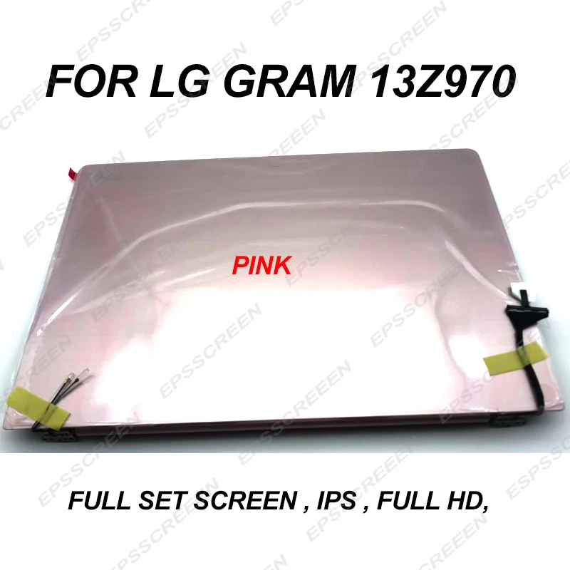 13,3 полный набор ЖК-дисплей для LG GRAM 13Z970 FULL HD ips экран розовый/темно-серебристый/белый LP133WF4SPC1 AB крышка сборная камера