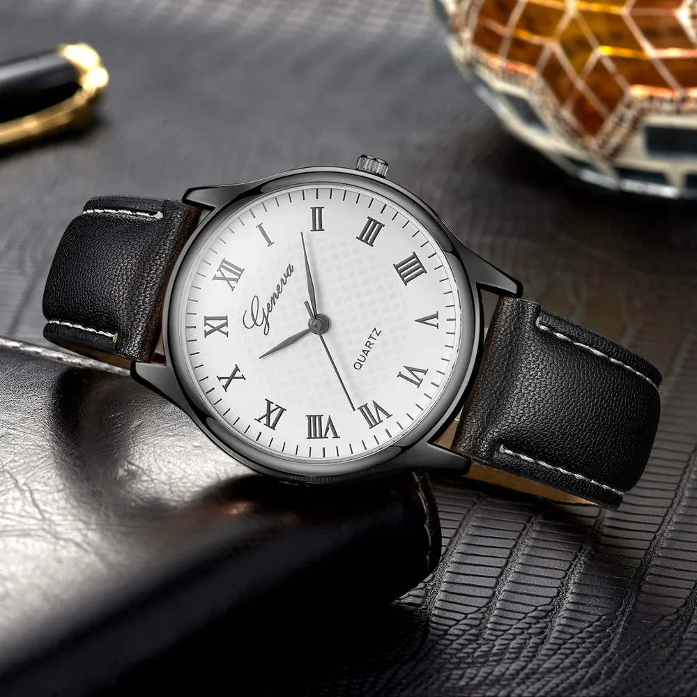 Часы наручные автоматические женские кварцевые с кожаным ремешком брендовые