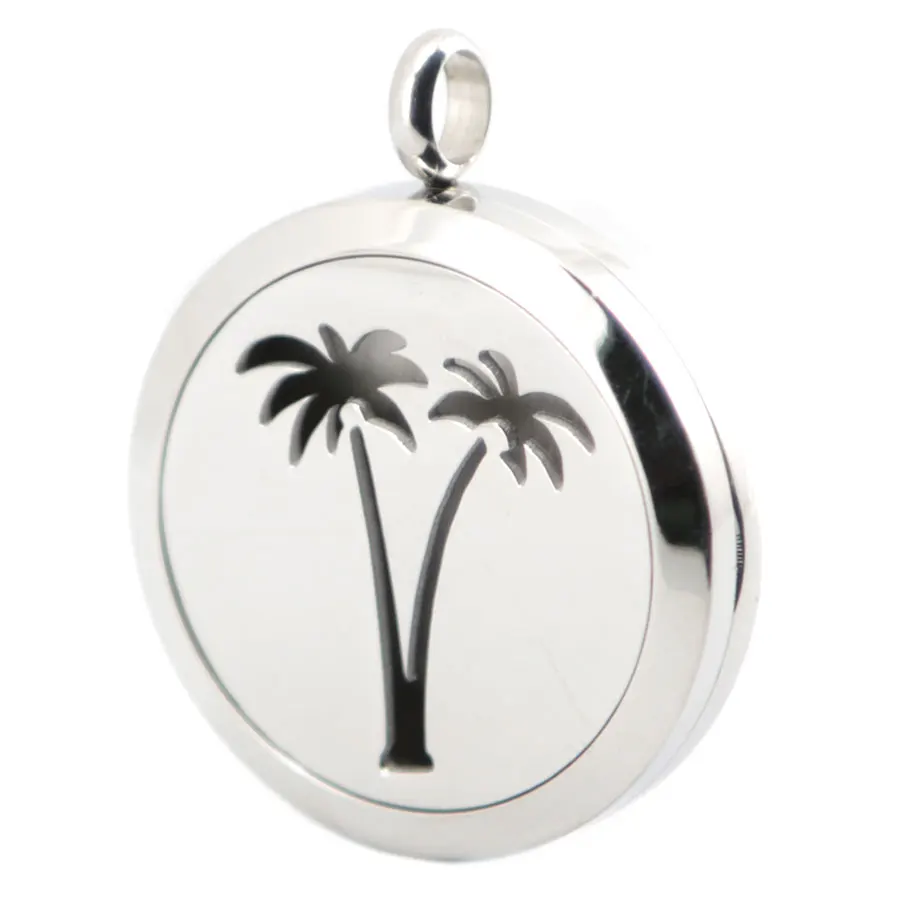 Серебряные украшения 30 мм кокосовое дерево ароматерапия эфирные масла подвеска