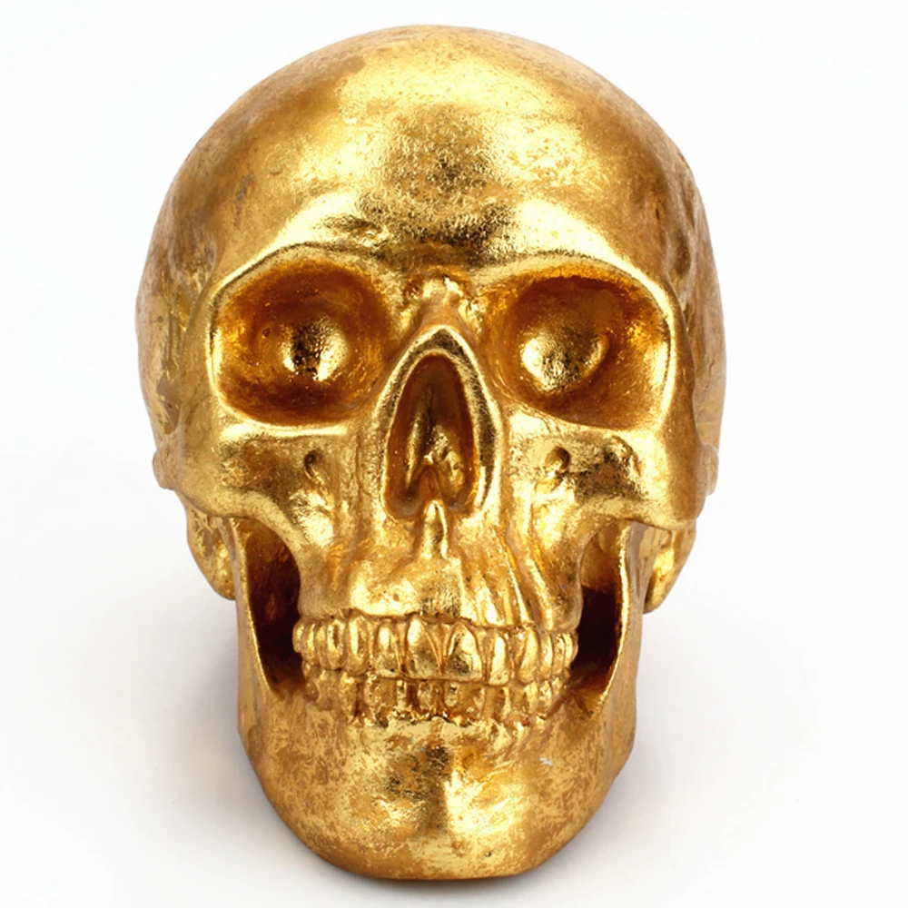 1 шт. Золотая монета с черепом банк подарок на Хеллоуин череп копилка креативная